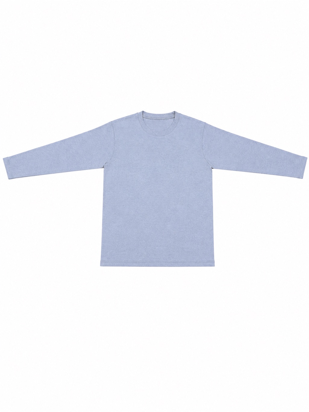Apt. 9 Heather Blue Long Sleeve Crewneck Tee | Xl